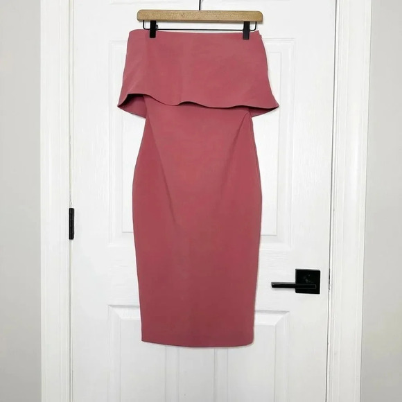 LIKELY Size 0 Revolve Driggs Mauve Strapless Thicker Weight Midi Dress - Picture 2 of 7